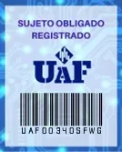 UAF: sujeto obligado registrado, UAF00340SFWG