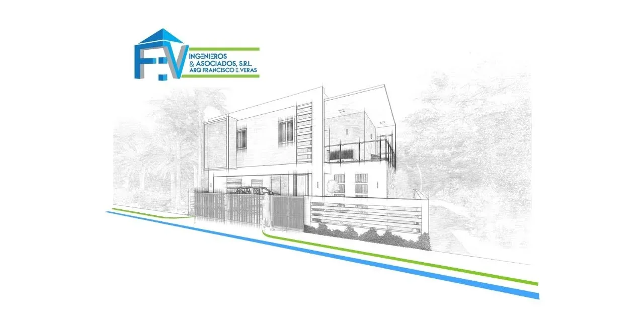 Fachada residencial de dos niveles