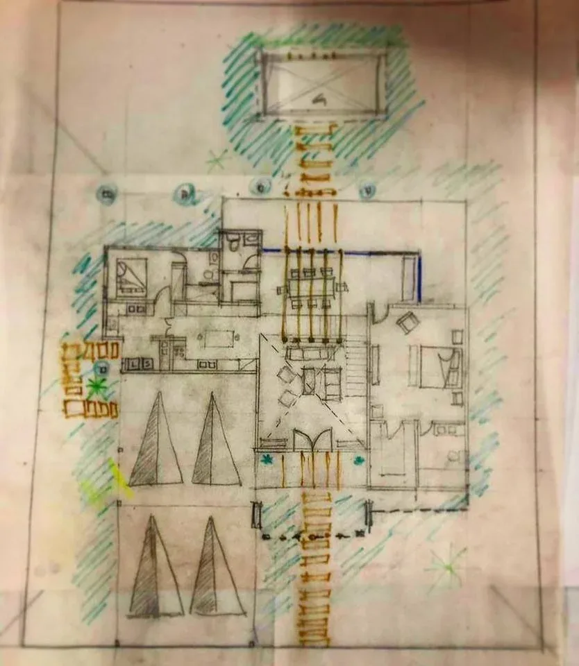 Croquis de distribución residencial